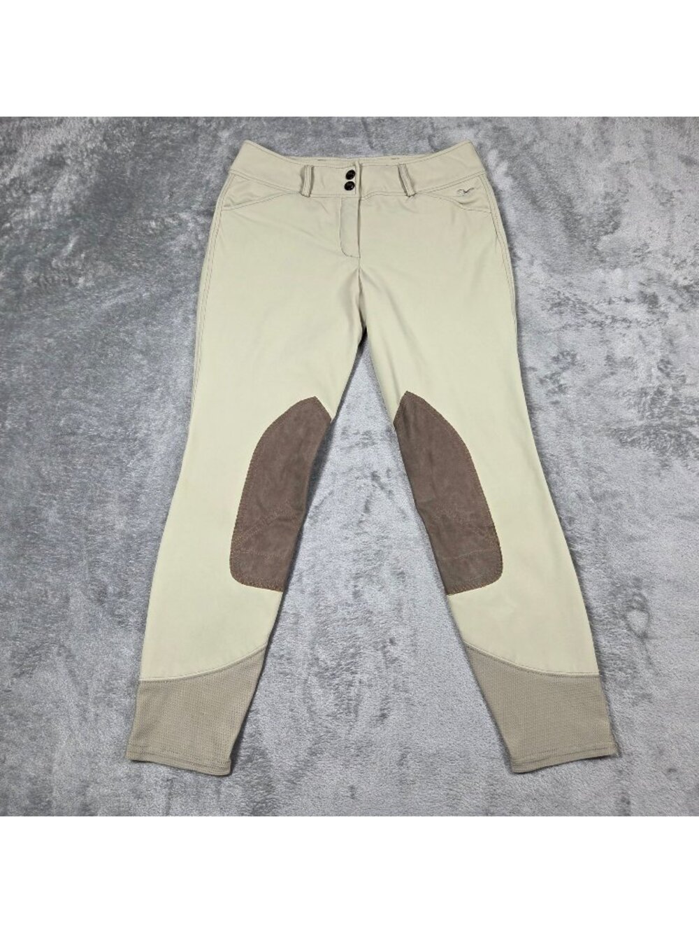 RJ Classics Breeches Womens 28 Beige Gulf Front Zip Horse Riding Equestrian Pant